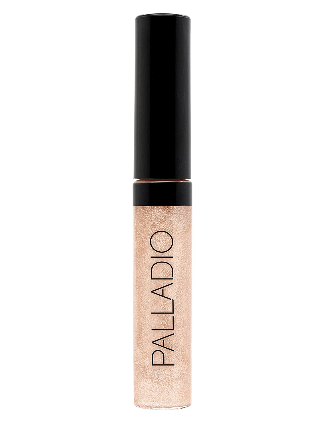 Palladio Lip Gloss, Champagne, Non-Sticky Lip Gloss, Contains Vitamin E and Aloe, Offers Intense Color and Moisturization, Minimizes Lip Wrinkles, Softens Lips with Beautiful Shiny Finish. Cruelty Free.